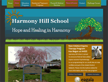 Tablet Screenshot of harmonyhillschool.org